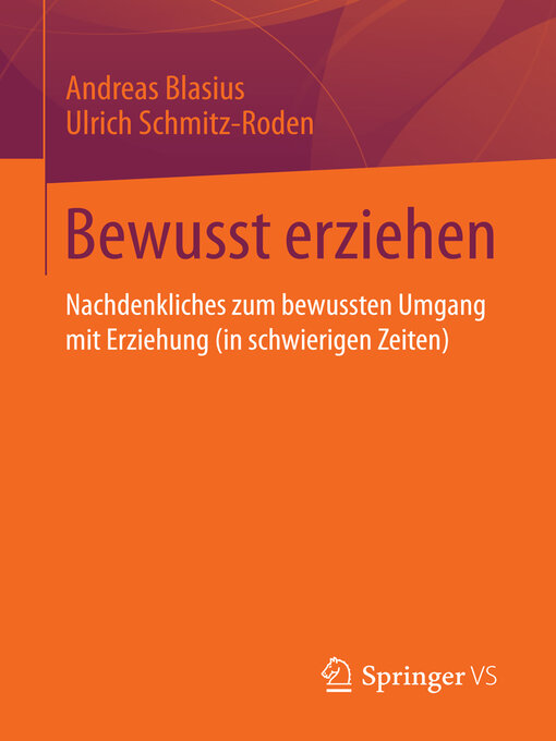 Title details for Bewusst erziehen by Andreas Blasius - Available